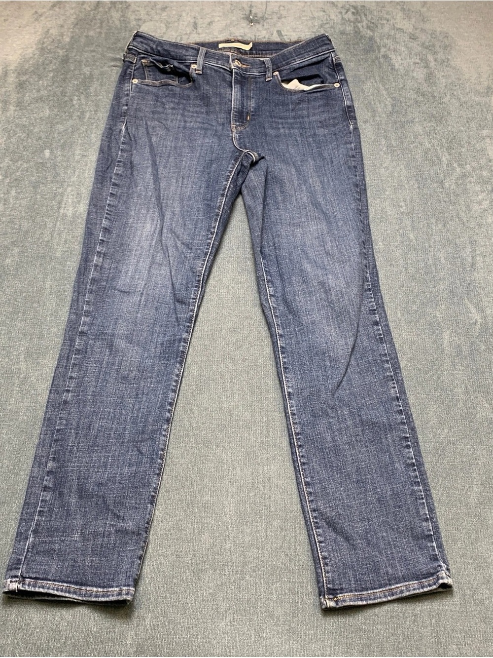Levi's Women's Skinny Jeans in Dark Blue Denim